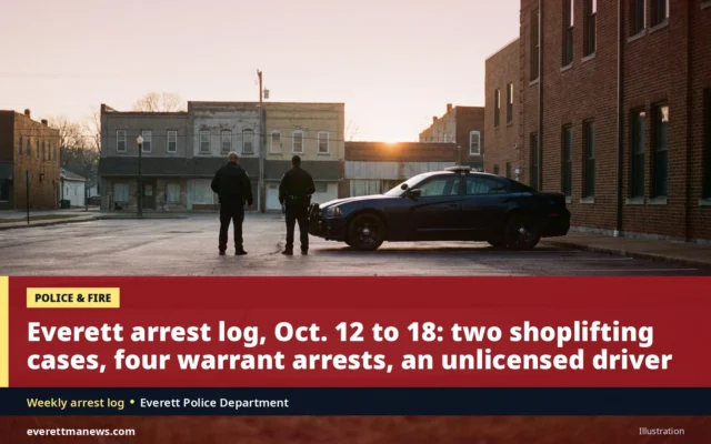 Everett Police Arrest Log, Oct. 12 to 18: Two Shoplifting Cases, Four Warrant Arrests and an Unlicensed Driver in a Quieter Week